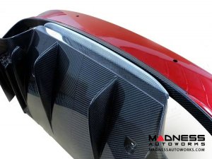 Alfa Romeo Giulia Rear Diffuser Lip - Carbon Fiber - Quadrifoglio Model - White Candy Alfa Romeo Giulia Rear Diffuser Lip - Carbon Fiber - Quadrifoglio Model - White Candy